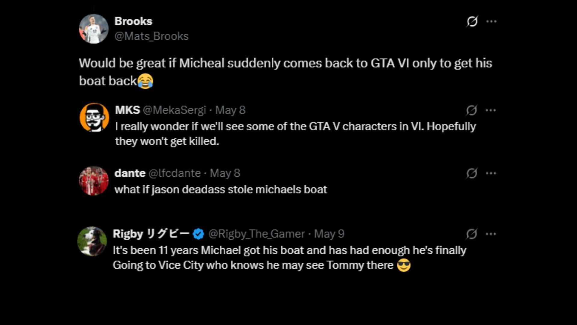 Fans speculate about Michael possibly returning in GTA 6 (Images via X)